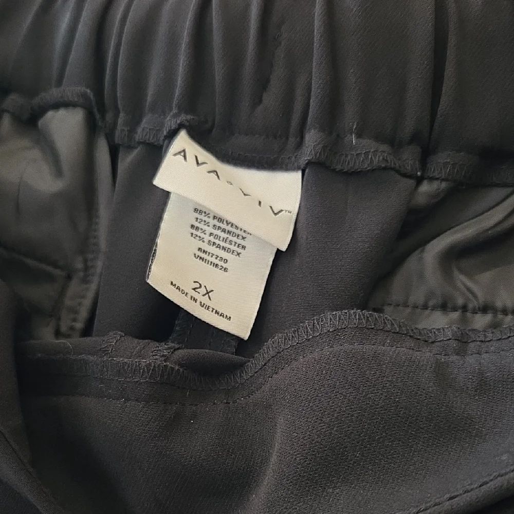 Ava & Viv Black Womens Jogger-Style Trouser